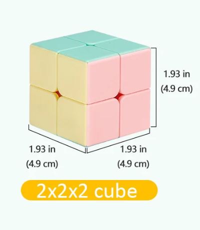 Macaron 2X2 Rubik's Cube - קוביה הונגרית 2X2 בצבעי פסטל