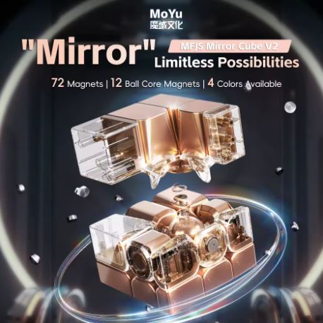 Magnetic Mirror 3X3 - קוביה הונגרית מירור מגנטית מקצועית