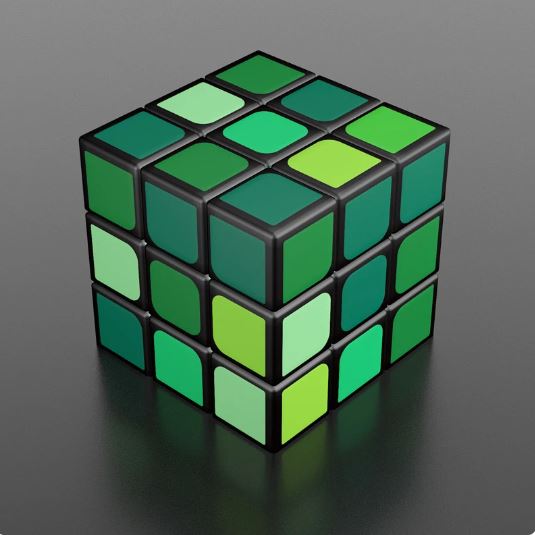 Gradient Color Rubiks Cube 3X3 - קוביית הגוונים 3X3