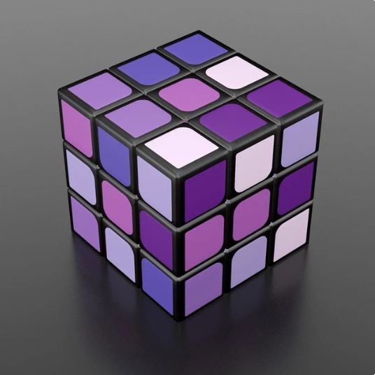 Gradient Color Rubiks Cube 3X3 - קוביית הגוונים 3X3 – Cubing Israel