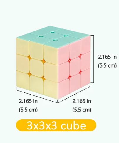 Macaron 3X3 Rubik's Cube - קוביה הונגרית 3X3 בצבעי פסטל