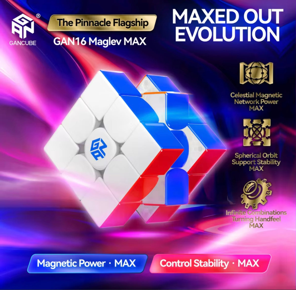 קובייה הונגרית Gan 16 Maglev Max