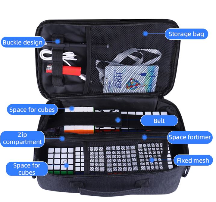 Qiyi bundle - Timer + mat + bag /  מארז טיימר שטיח ותיק לקוביות-thumbmail-6