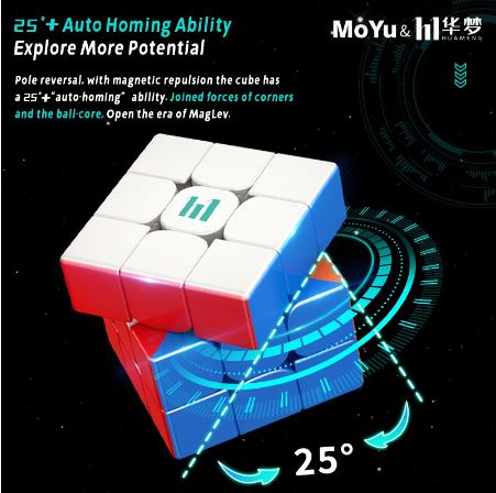 YS3M 3X3 Ball Core Maglev UV - קוביה הונגרית מגנטית מקצועית-thumbmail-4
